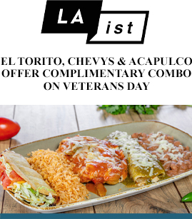 El Torito, Chevys & Acapulco Offer Complimentary Combo On Veterans Day